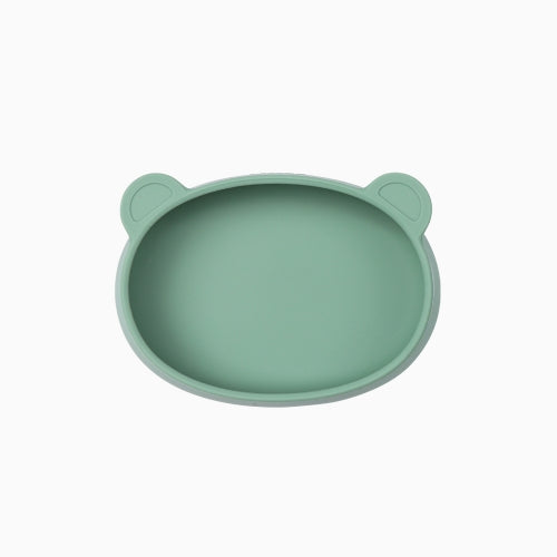 Silicone Bear Plate . Mint