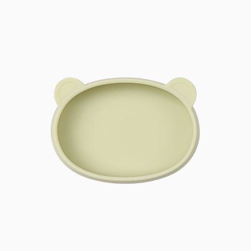 Silicone Bear Plate . Green bean