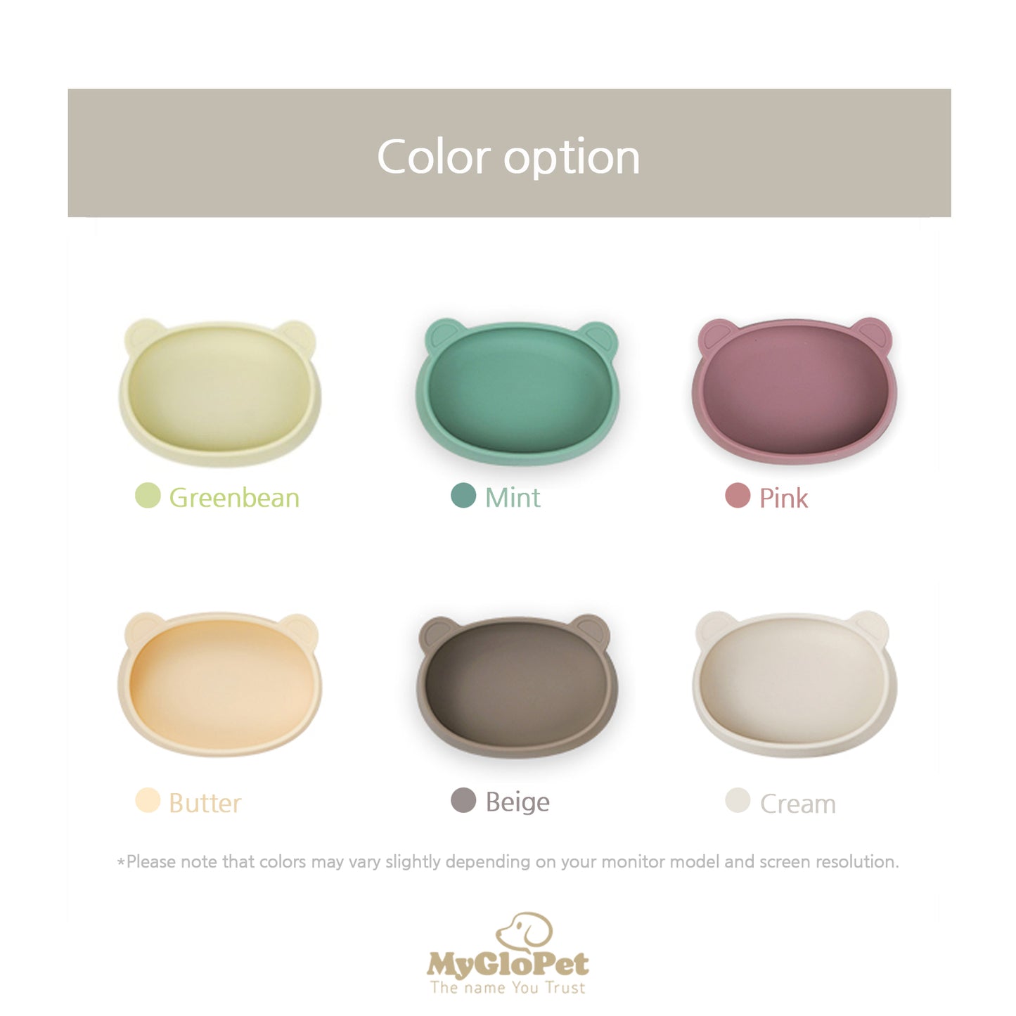 Platinum Silicone Bear Plate . Butter