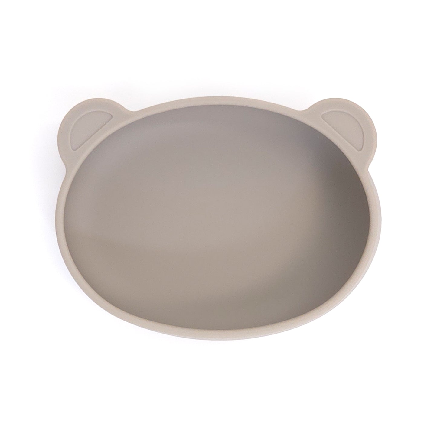 Platinum Silicone Bear Plate . Beige