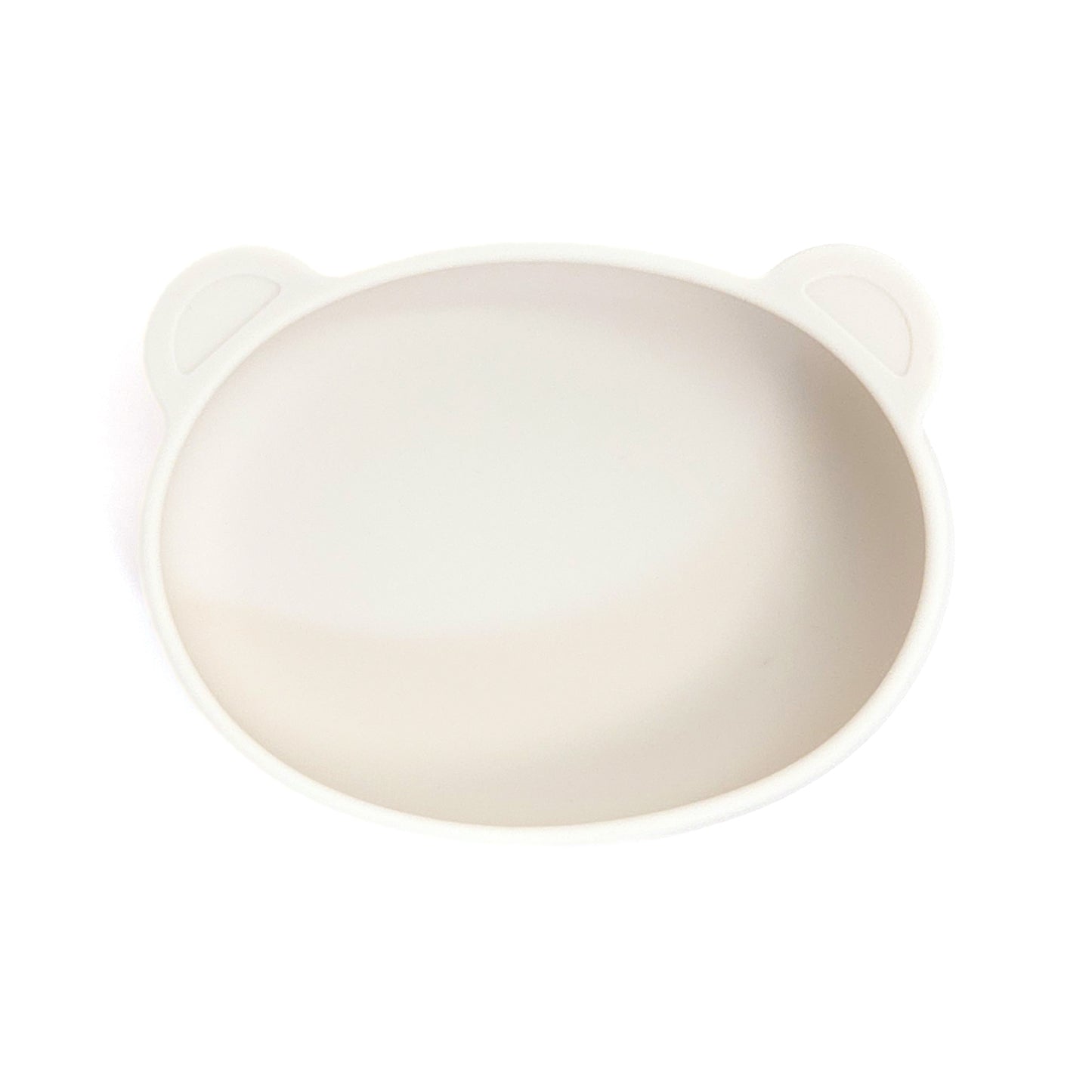 Platinum Silicone Bear Plate . Cream