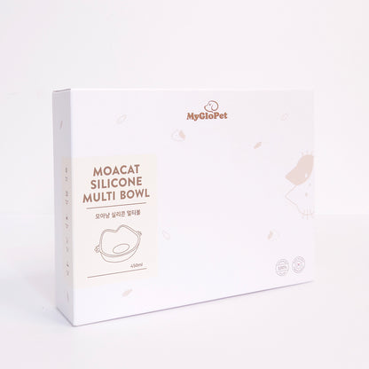 Platinum Silicone MoaCat Bowl . Beige