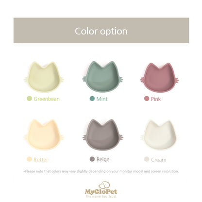 Platinum Silicone MoaCat Bowl . Beige