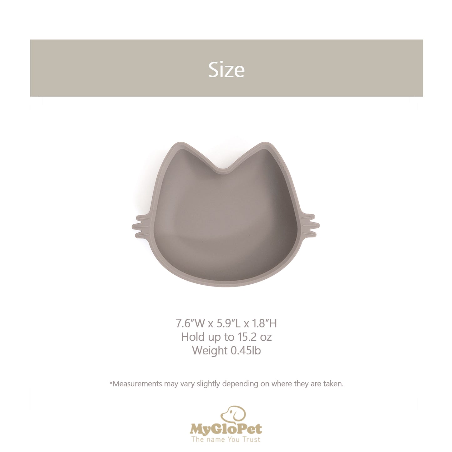 Platinum Silicone MoaCat Bowl . Beige