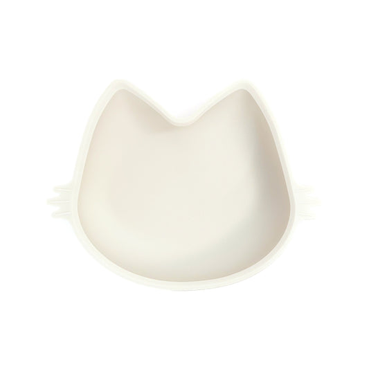 Platinum Silicone MoaCat Bowl . Cream