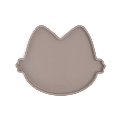 Platinum Silicone MoaCat Bowl Plate . Beige