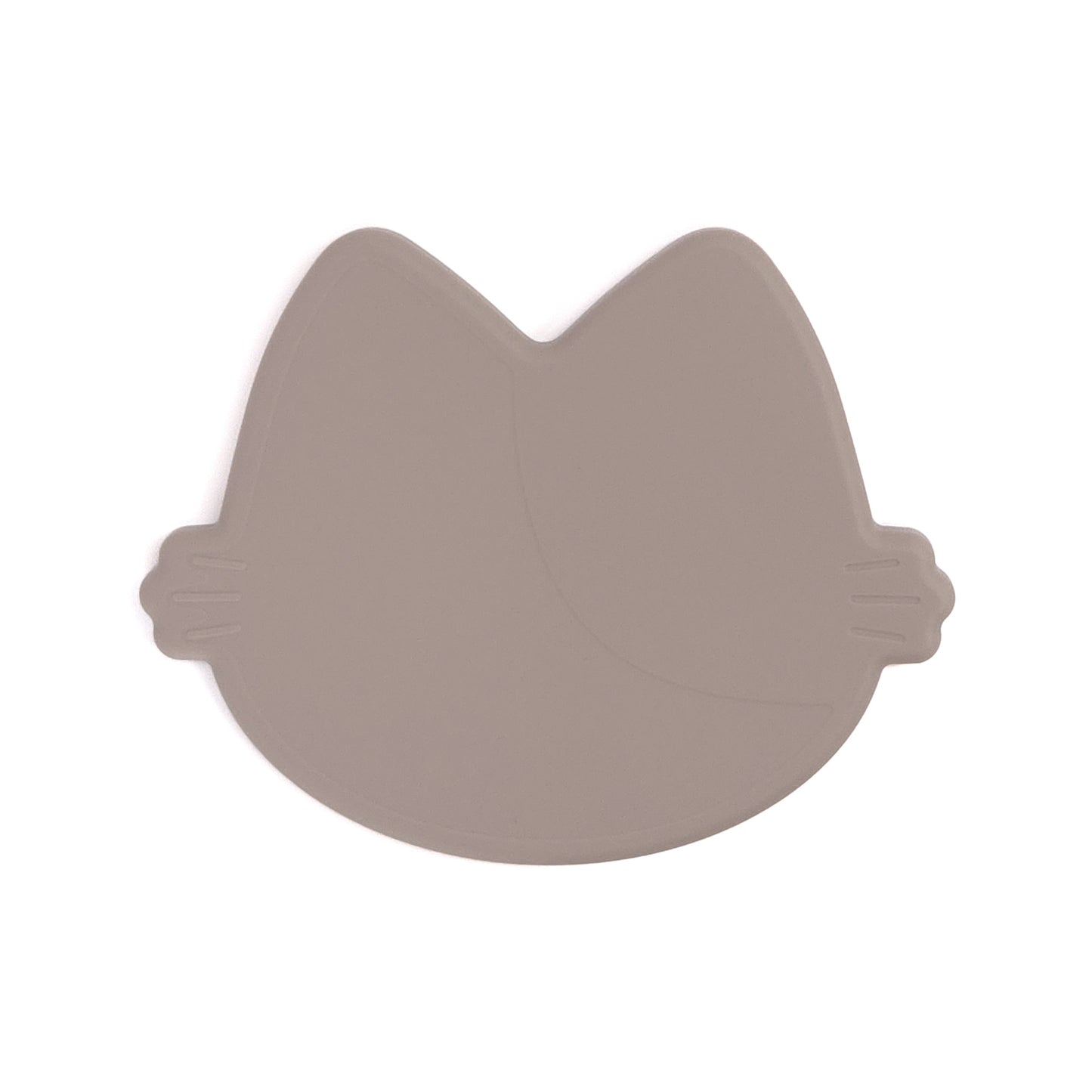 Platinum Silicone MoaCat Bowl Plate . Beige