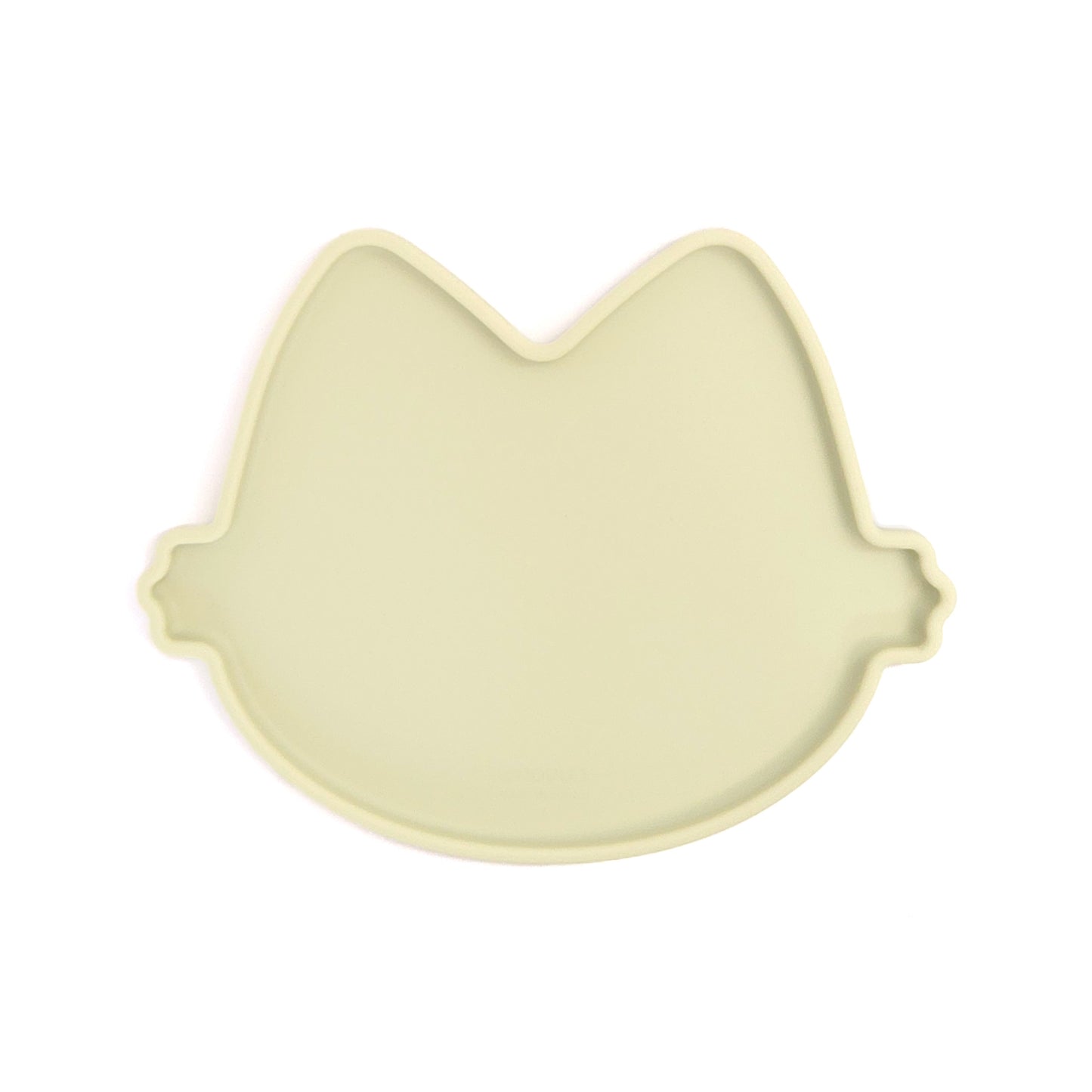 Platinum Silicone MoaCat Bowl Plate . Green Bean