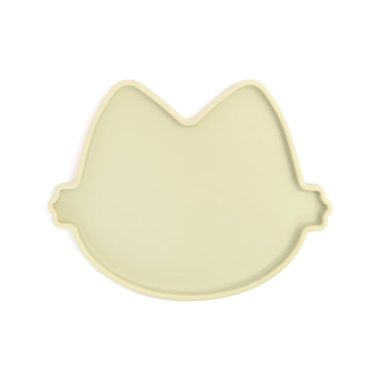 Platinum Silicone MoaCat Bowl Plate . Green Bean
