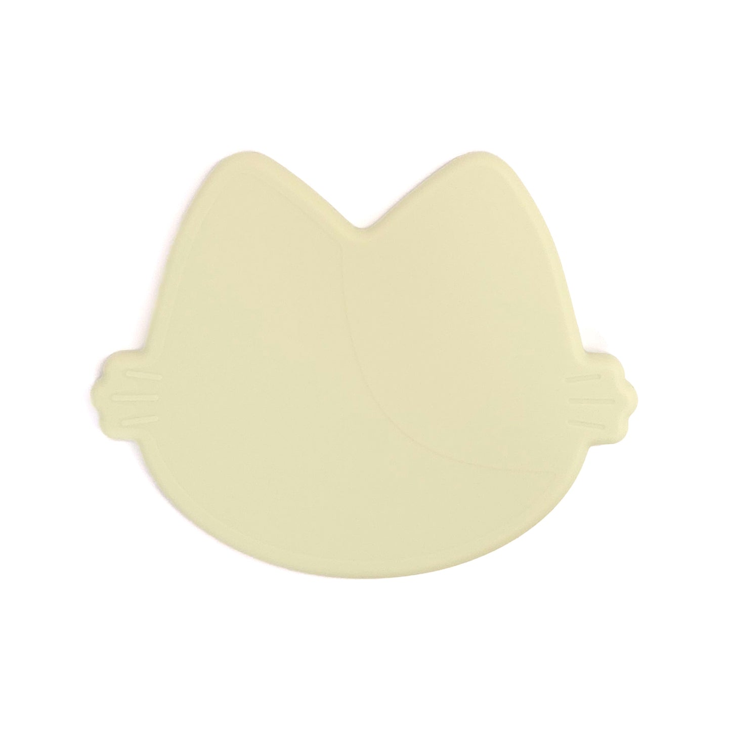 Platinum Silicone MoaCat Bowl Plate . Green Bean