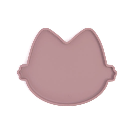 Platinum Silicone MoaCat Bowl Plate . Pink