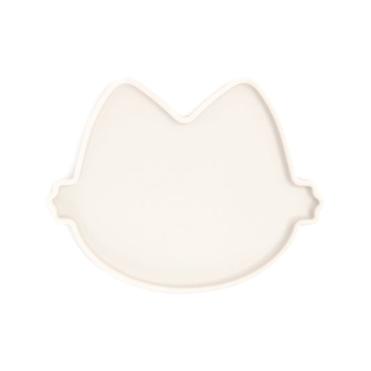 Platinum Silicone MoaCat Bowl Plate . Cream