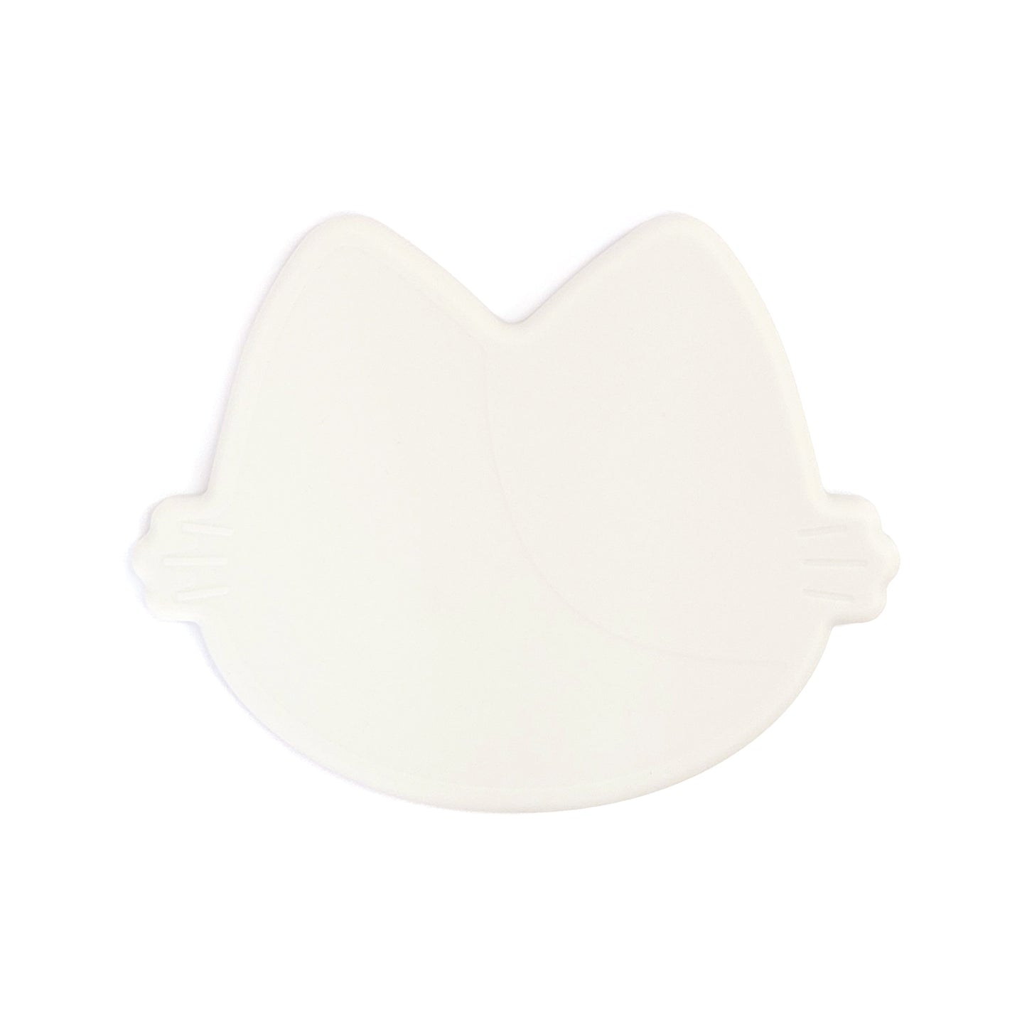 Platinum Silicone MoaCat Bowl Plate . Cream