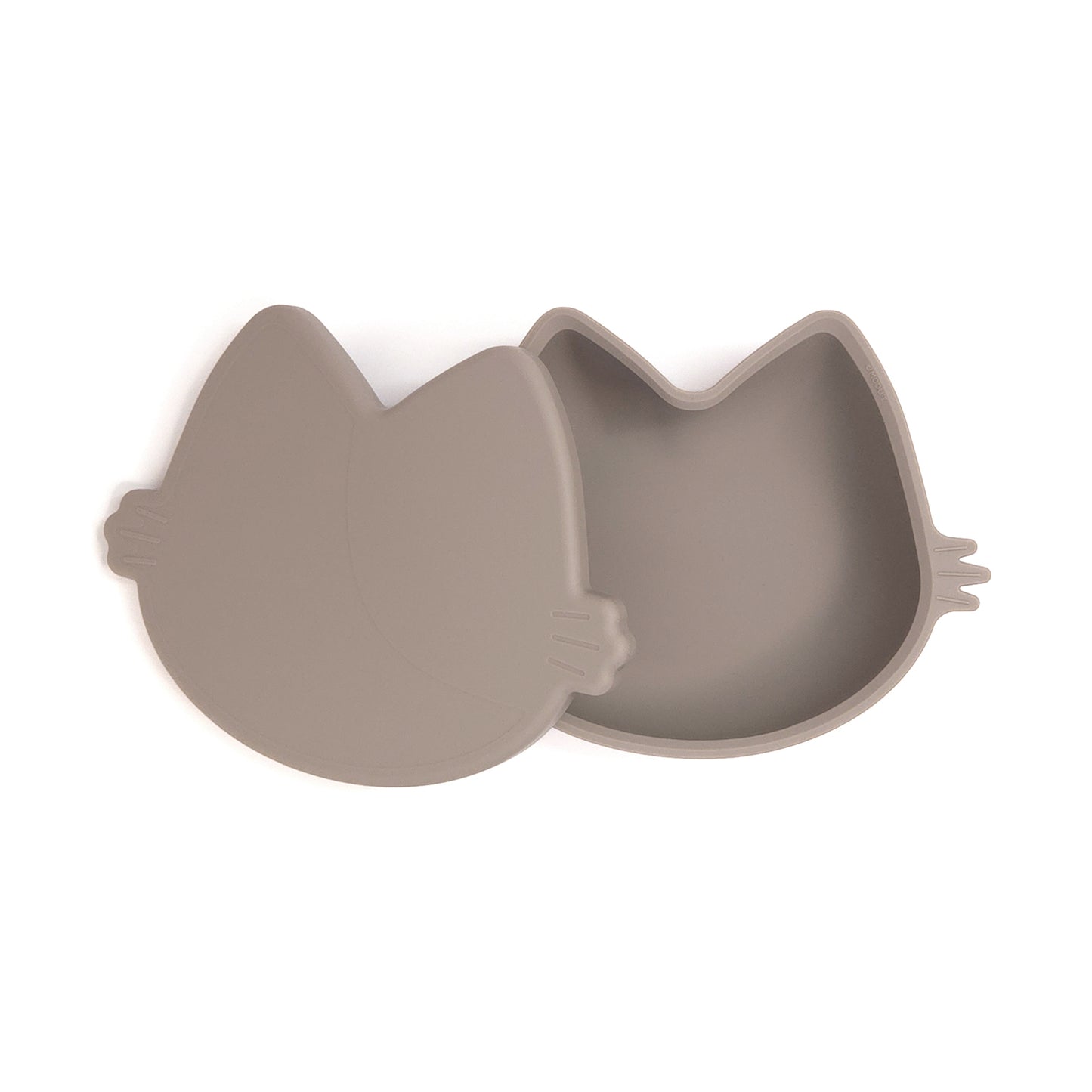 Platinum Silicone MoaCat Bowl Set . Butter