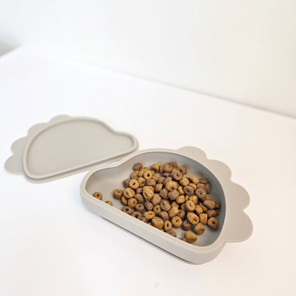 Platinum Silicone Dino Plate Set . Beige