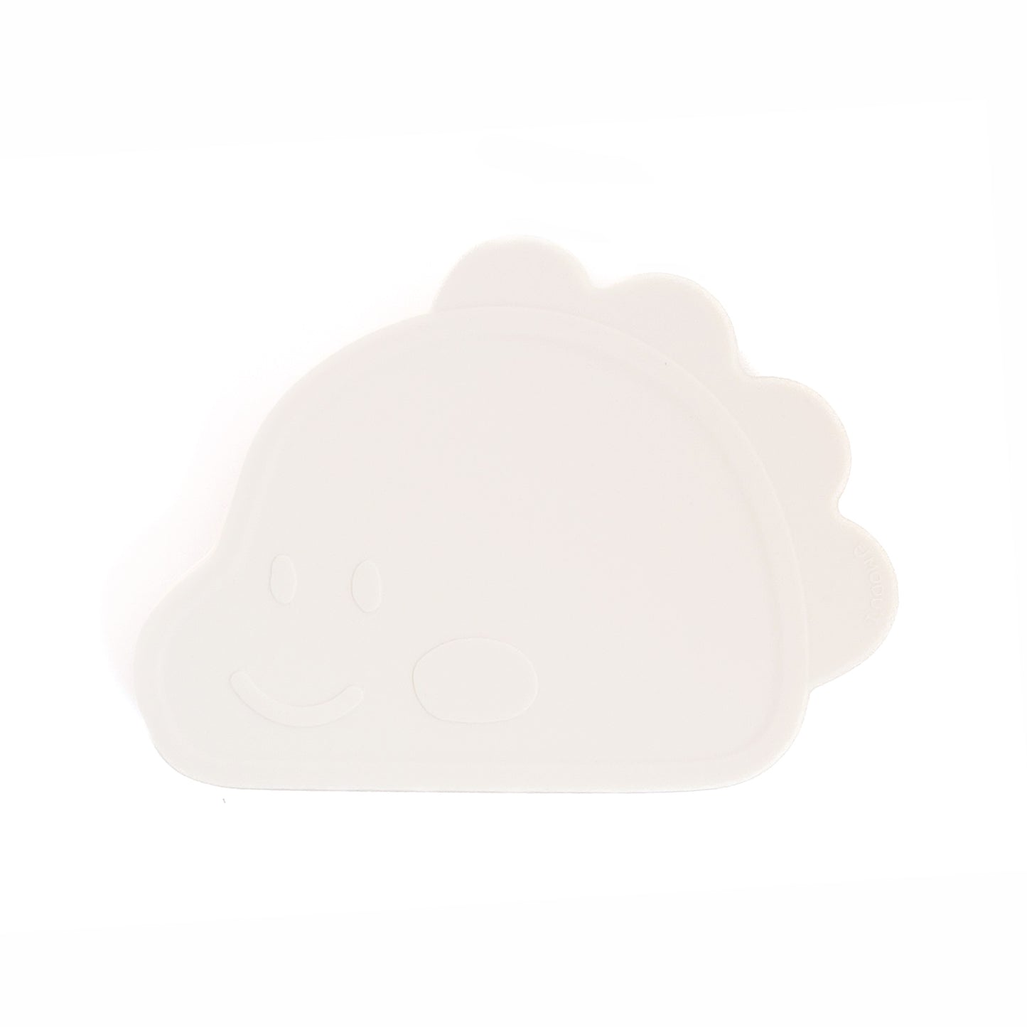 Platinum Silicone Dino Plate Set . Cream