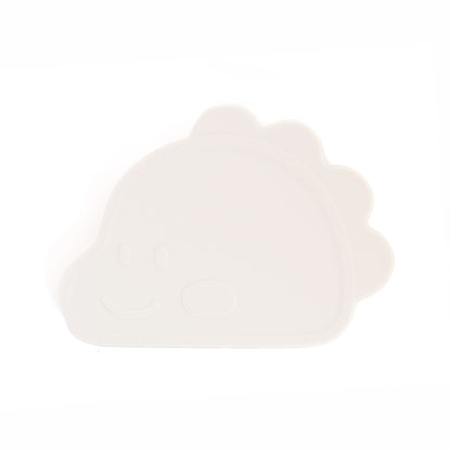 Platinum Silicone Dino Plate Set . Cream