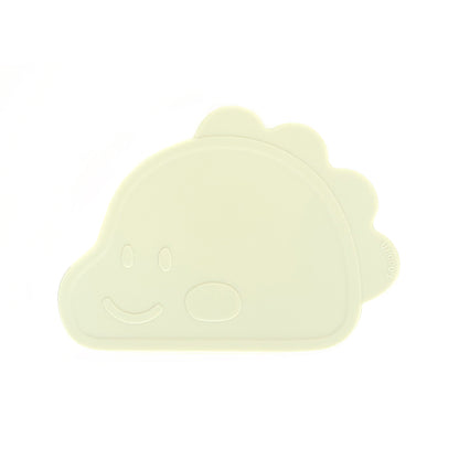 Platinum Silicone Dino Plate Set . Green bean