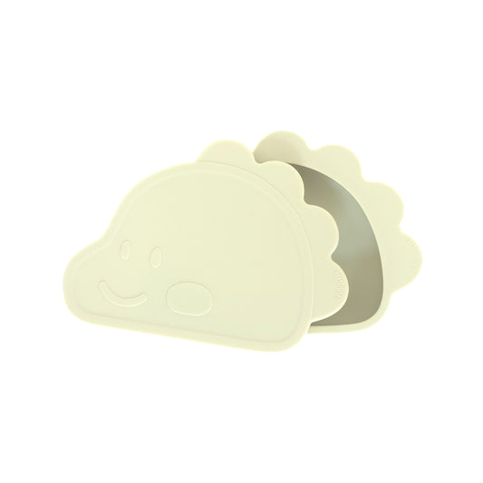 Platinum Silicone Dino Plate Set . Green bean