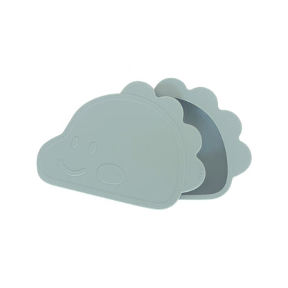 Platinum Silicone Dino Plate Set . Mint