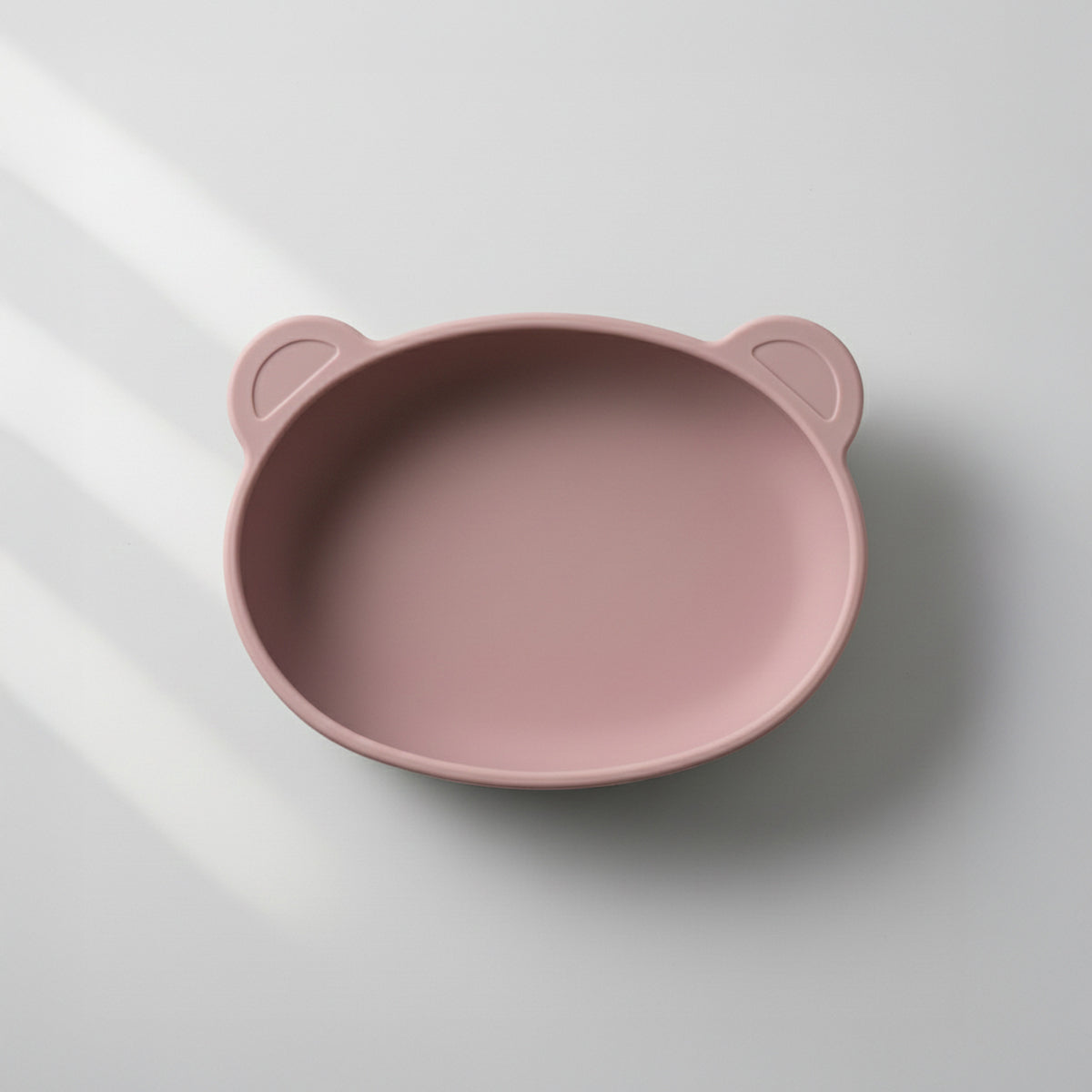Platinum Silicone Bear Plate . Pink